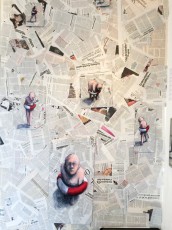 Philippe Hérard "Ardoises" au Cabinet d'amateur, rue de la Forge Royale 11è - Novembre 2014