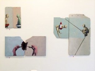 Philippe Hérard "Ardoises" au Cabinet d'amateur, rue de la Forge Royale 11è - Novembre 2014