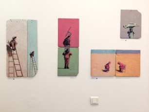 Philippe Hérard "Ardoises" au Cabinet d'amateur, rue de la Forge Royale 11è - Novembre 2014