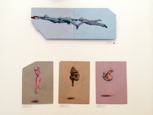 Philippe Hérard "Ardoises" au Cabinet d'amateur, rue de la Forge Royale 11è - Novembre 2014