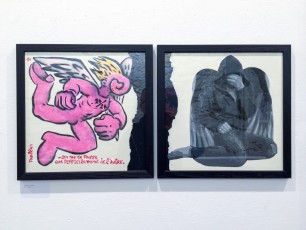 Exposition "Vis à vis" au Cabinet d'Amateur, janvier 2015. Avec Philippe Hérard, Levalet, Ender, Bault Paëlla et quelques autres...