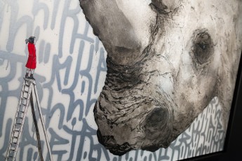 Exposition de Ella & Pitr à la galerie Le Feuvre "See you soon like the moon", du 15 janvier au 14 février 2015.