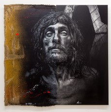 Jef Aérosol et Lee Jeffries à l'exposition "Synergy" - Galerie Mathgoth, mars 2015