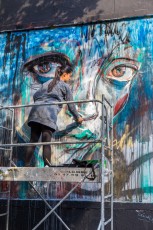 Herakut - Le M.U.R. N°195 - Work in process - Rue Oberkampf 11è - Octobre 2015