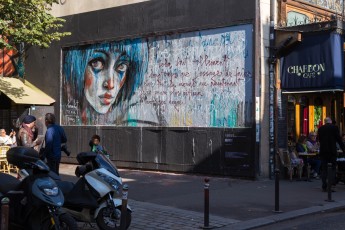 Herakut - Le M.U.R. N°195 - Rue Oberkampf 11è - Octobre 2015
