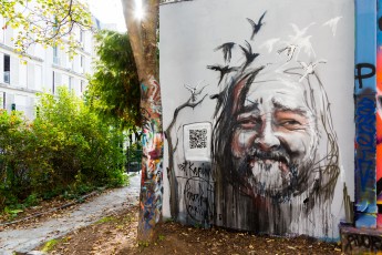 Herakut - Le vingtième théatre - Rue des Plâtrières 20è - Octobre 2015