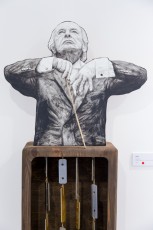 Levalet "GO !" exposition collective à la galerie Openspace du 24 octobre au 28 novembre 2015.