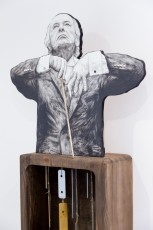 Levalet "GO !" exposition collective à la galerie Openspace du 24 octobre au 28 novembre 2015.