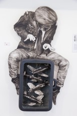 Levalet "GO !" exposition collective à la galerie Openspace du 24 octobre au 28 novembre 2015.