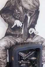 Levalet "GO !" exposition collective à la galerie Openspace du 24 octobre au 28 novembre 2015.