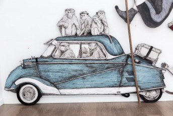 "Everyday Life Circus" exposition de Levalet à la galerie Openspace du 7 mai au 4 juin 2016