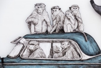 "Everyday Life Circus" exposition de Levalet à la galerie Openspace du 7 mai au 4 juin 2016