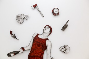 "Everyday Life Circus" exposition de Levalet à la galerie Openspace du 7 mai au 4 juin 2016