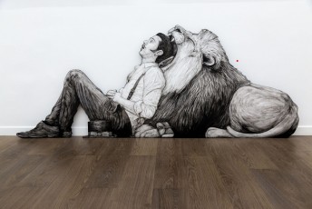 "Everyday Life Circus" exposition de Levalet à la galerie Openspace du 7 mai au 4 juin 2016