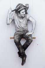 "Everyday Life Circus" exposition de Levalet à la galerie Openspace du 7 mai au 4 juin 2016