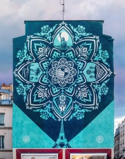 Shepard Fairey - Earth Crisis - Rue Jeanne d'Arc - Paris 13è