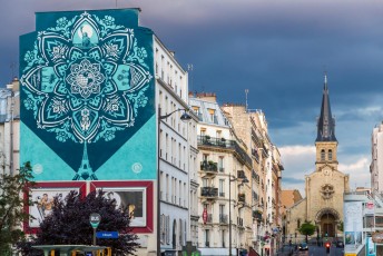 Shepard Fairey - Earth Crisis - Rue Jeanne d'Arc - Paris 13è