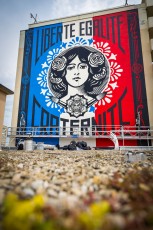 Liberté - Egalité - Fraternité /// Shepard Fairey - Boulevard Vincent Auriol - Juin 2016