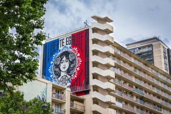 Liberté - Egalité - Fraternité /// Shepard Fairey - Boulevard Vincent Auriol - Juin 2016