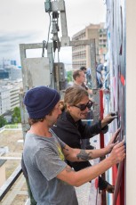 Liberté - Egalité - Fraternité /// Work in progress / Shepard Fairey - Boulevard Vincent Auriol - Juin 2016