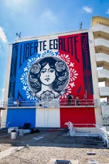 Liberté - Egalité - Fraternité /// Work in progress / Shepard Fairey - Boulevard Vincent Auriol - Juin 2016