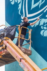 Shepard Fairey - Earth Crisis - Work in progress day 2 - Rue Jeanne d'Arc - Paris 13è - 19 Juin 2016