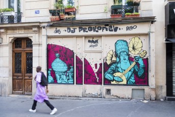Rétro graffitism - Ortopark - Boulevard de la Villette 19è - Septembre 2016