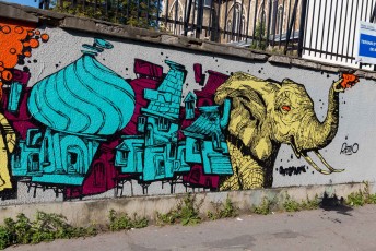 Rétro graffitism - Ortopark - Boulevard de Ménilmontant 11è - Septembre 2016