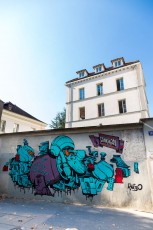 Rétro graffitism - Rue des Pyrénées 20è - Septembre 2016