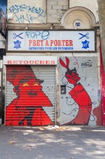 Rétro graffitism - Rue des Pyrénées 20è - Septembre 2016
