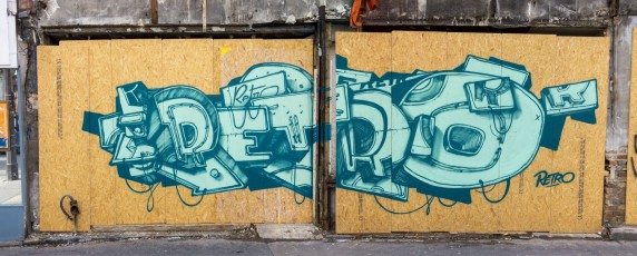 Rétro graffitism - Rue des Pyrénées 20è - Mai 2016