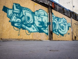 Rétro graffitism - Rue des Pyrénées 20è - Mai 2016