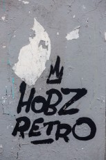 Rétro graffitism et Hobz - Rue Jean-Baptiste Dumay 20è - Septembre 2016