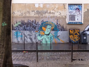 Rétro graffitism - Avenue Jean Aicard 11è - Septembre 2016