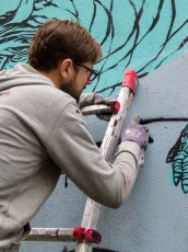 Rétro graffitism et Hobz - Rue Jean-Baptiste Dumay 20è - WIP - Septembre 2016