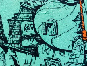 Rétro graffitism - Rue Jean-Baptiste Dumay 20è - Octobre 2016