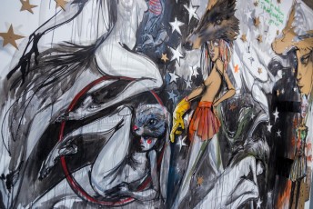 "Douce folie" exposition de Herakut à la galerie Mathgoth du 25 novembre au 24 décembre 2016