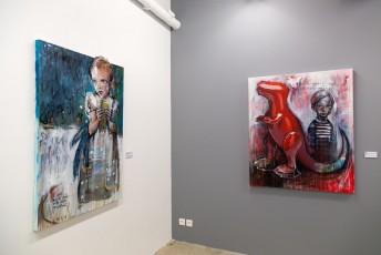 "Douce folie" exposition de Herakut à la galerie Mathgoth du 25 novembre au 24 décembre 2016