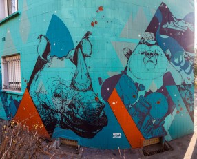 Rétro graffitism - Rue Henri Duvernois 20è - Janvier 2017