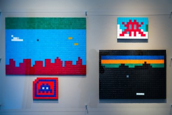 "Masterpieces" exposition d'Invader à la galerie Le Feuvre du 16 mars au 15 avril 2017