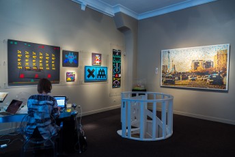 "Masterpieces" exposition d'Invader à la galerie Le Feuvre du 16 mars au 15 avril 2017