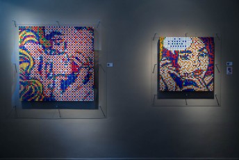 "Masterpieces" exposition d'Invader à la galerie Le Feuvre du 16 mars au 15 avril 2017