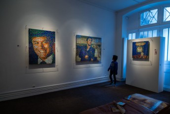 "Masterpieces" exposition d'Invader à la galerie Le Feuvre du 16 mars au 15 avril 2017