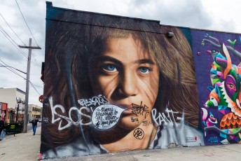 Jorit Agosh - Bushwick - Brooklyn - New York - Avril 2017