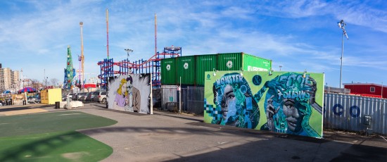 D*Face & Tristan Eaton - Coney Island - Brooklyn - New York - Avril 2017