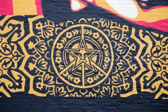 Shepard Fairey - Rise Above - 1st Avenue / 11th street - Manhattan - New York - Avril 2017