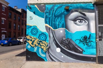 Tristan Eaton & Cyrcle - Roebling Street - Williamsburg - Brooklyn - New York - Avril 2017