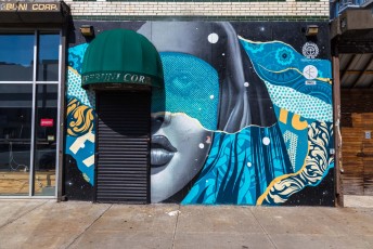 Tristan Eaton & Cyrcle - Roebling Street - Williamsburg - Brooklyn - New York - Avril 2017