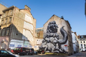 Roa - The Crystal Ship - Hofstraat - Ostende