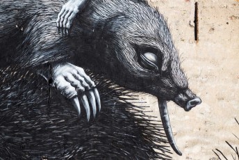 Roa - The Crystal Ship - Hofstraat - Ostende